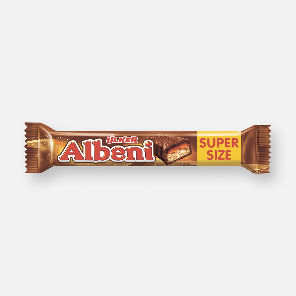 фото Печенье ülker albeni super size с карамелью покрытое молочным шоколадом, 55 г