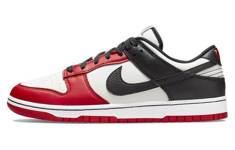 

Кеды унисекс Nike Dunk Low EMB NBA 75 красные 40.5 EU, Красный, Dunk Low EMB NBA 75