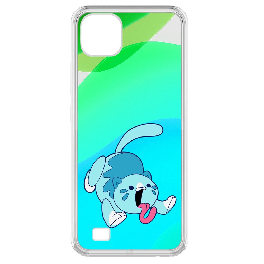 фото Чехол-накладка krutoff clear case хаги ваги - конфетная кошка для realme c20