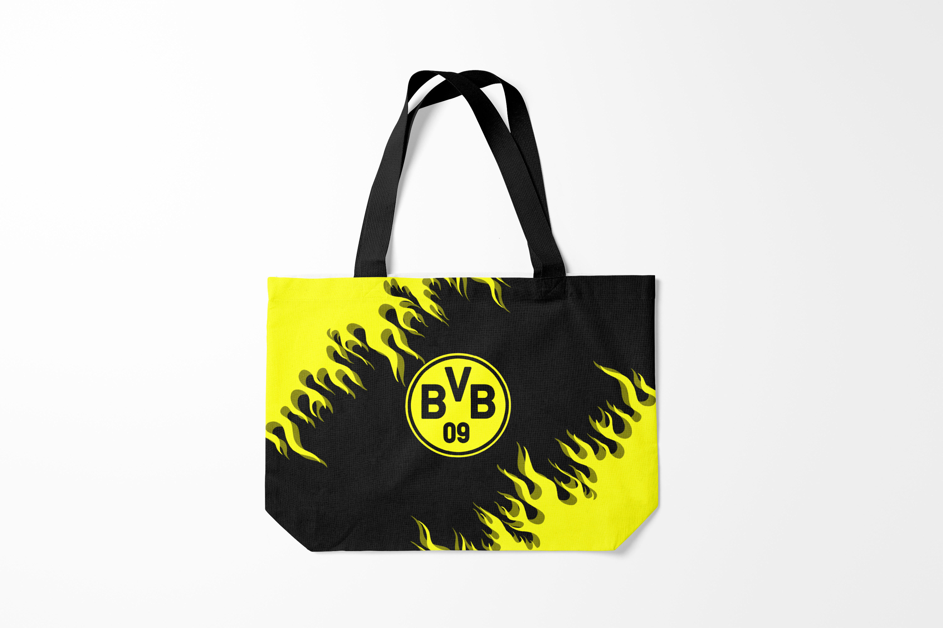

Сумка шoппер унисекс Burnettie Borussia BORUSSIA., желтый; черный, Borussia BORUSSIA.