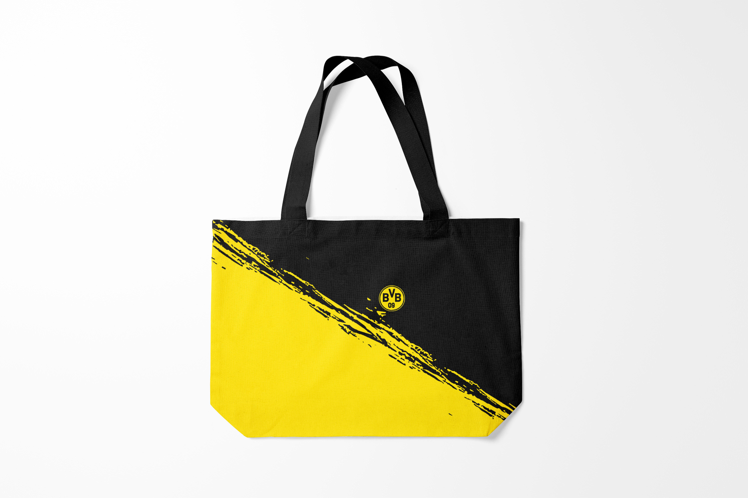 

Сумка шoппер унисекс Burnettie Borussia BORUSSIA., желтый; черный, Borussia BORUSSIA.