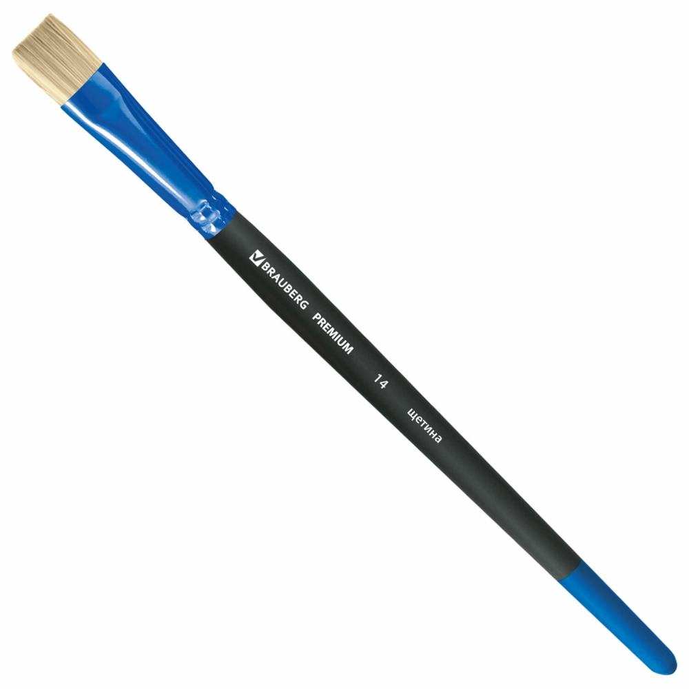 

Кисть BRAUBERG щетина, плоская № 14, 15 шт, Черный, 200998.603454