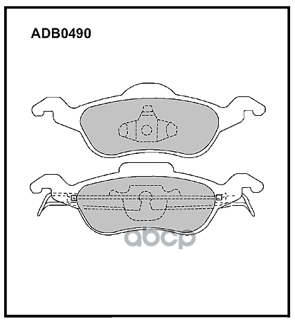 

Колодки Передние Ford Focus 1 1.4-2.2 Allied Nippon Adb 0490 ALLIED NIPPON арт. ADB 0490