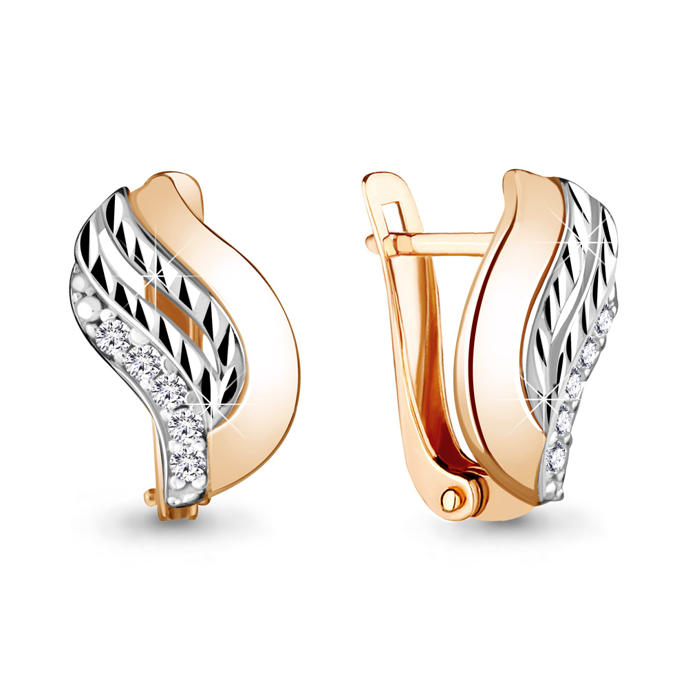 

Серьги из серебра с фианитом Aquamarine 48148А_925_з, 48148А_925_з