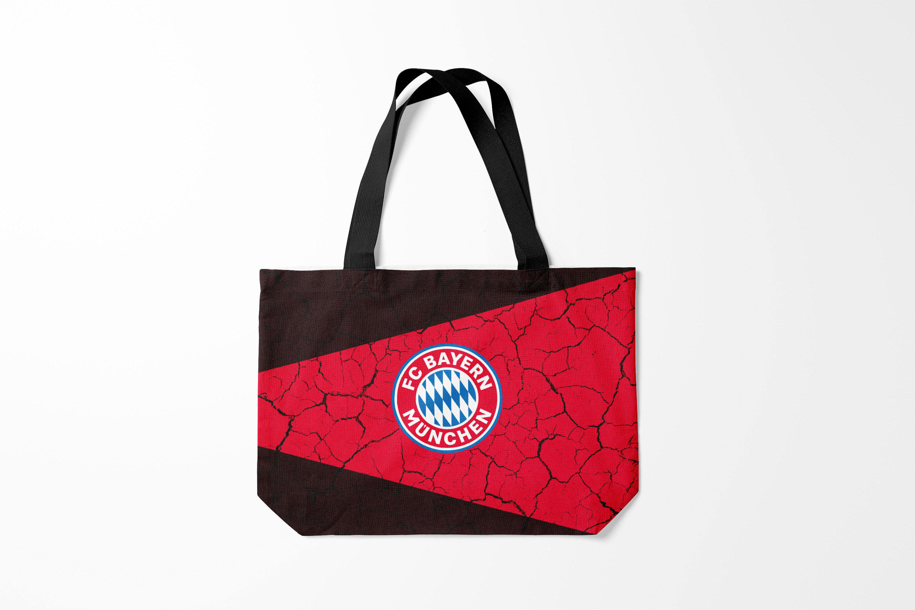 

Сумка шoппер унисекс Burnettie Bayern Munchen FC БАВАРИЯ, красный; черный, Bayern Munchen FC БАВАРИЯ