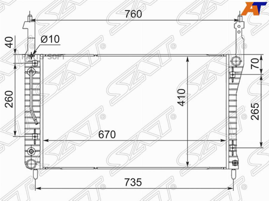 

Радиатор Chevrolet Captiva 06-15 / Daewoo Winstorm 06-10 / Opel Antara 06-15 Sat CH0004-2.