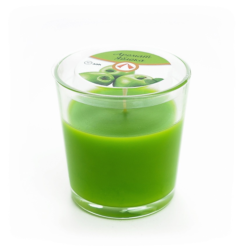 Свеча ароматическая в стакане Home Interiors Зеленое яблоко