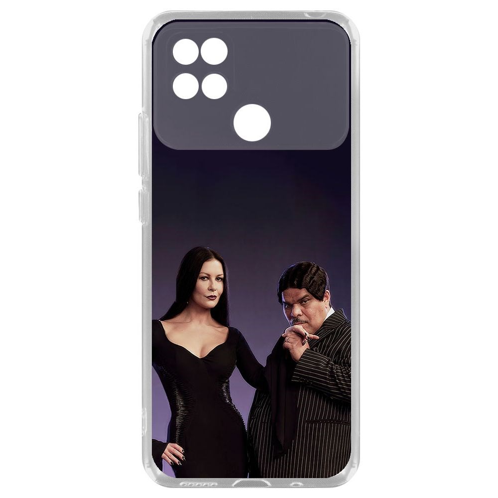 Чехол-накладка Krutoff Clear Case Уэнсдей Аддамс - Мортиша и Гомес для Xiaomi Poco C40