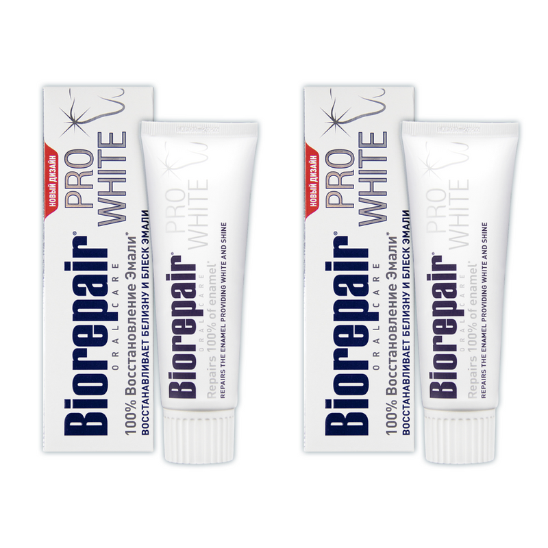 Зубная паста Biorepair Pro White Про Вайт 75мл х 2 шт.