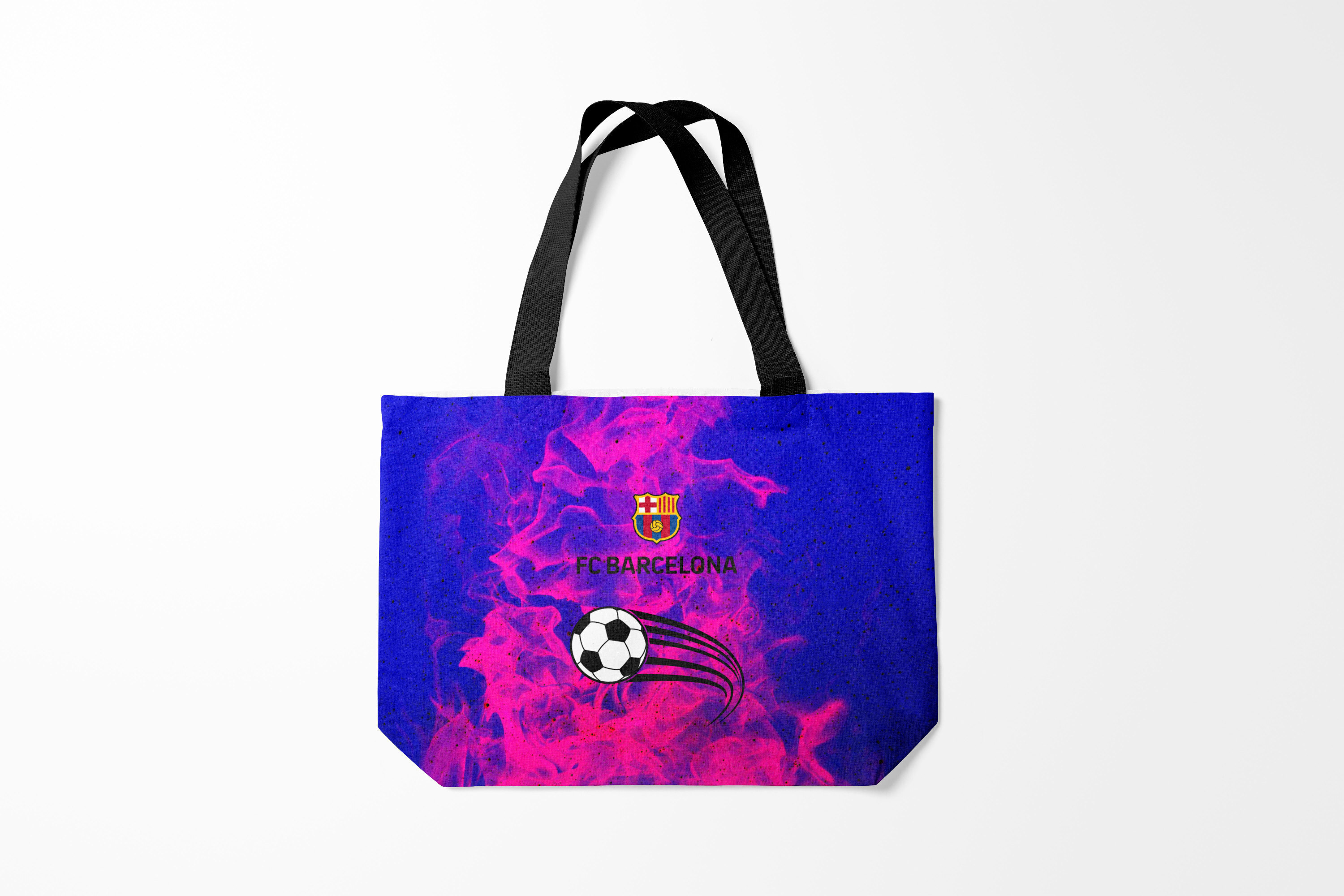 

Сумка шoппер унисекс Burnettie Barcelona Барса, синий, Разноцветный, Barcelona Барса