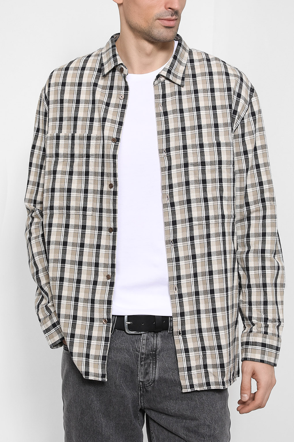

Рубашка мужская Marc O’Polo 228723642470 коричневая 2XL, Коричневый, 228723642470