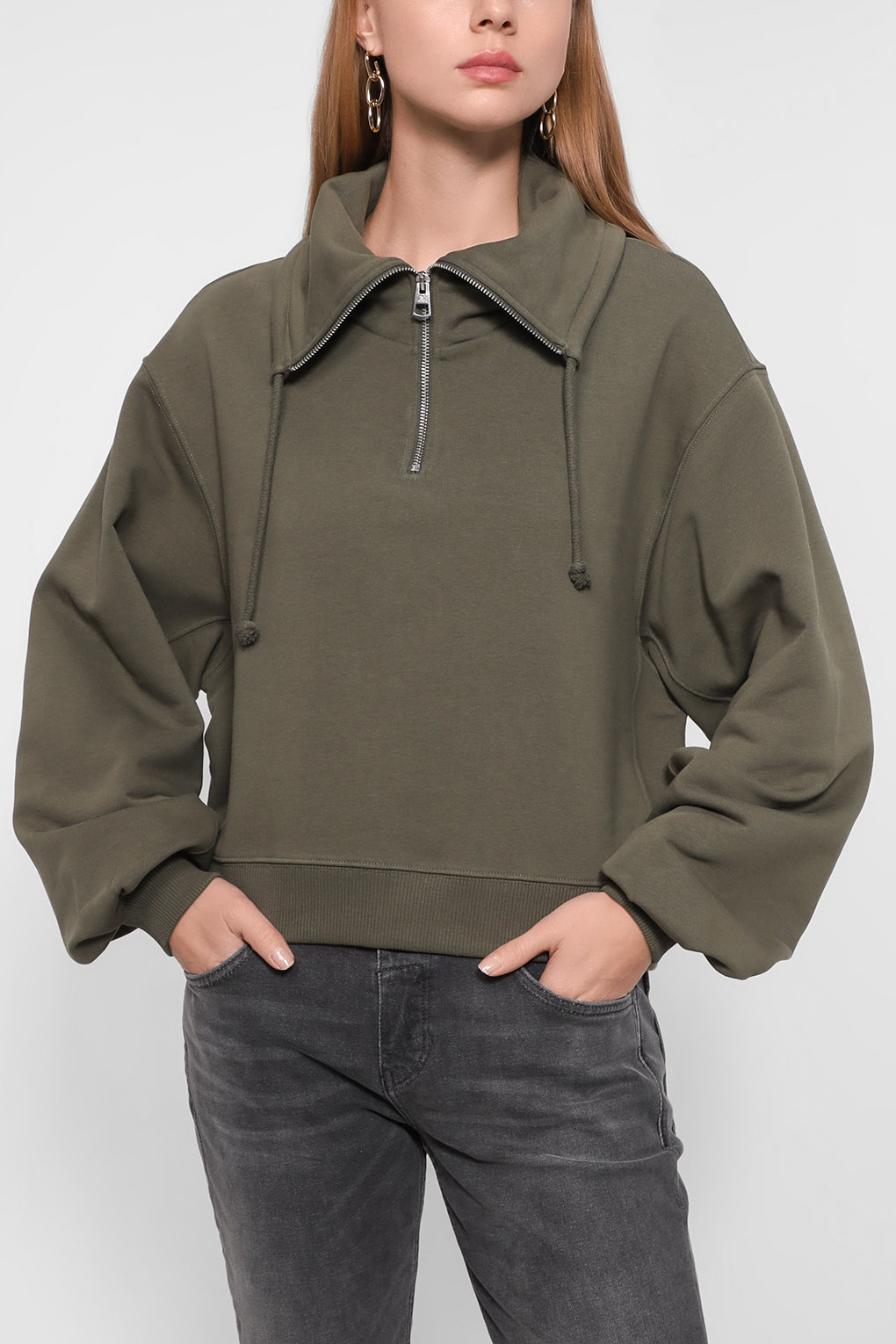 

Толстовка женская Marc O’Polo 207401254379 зеленая XL, Зеленый, 207401254379