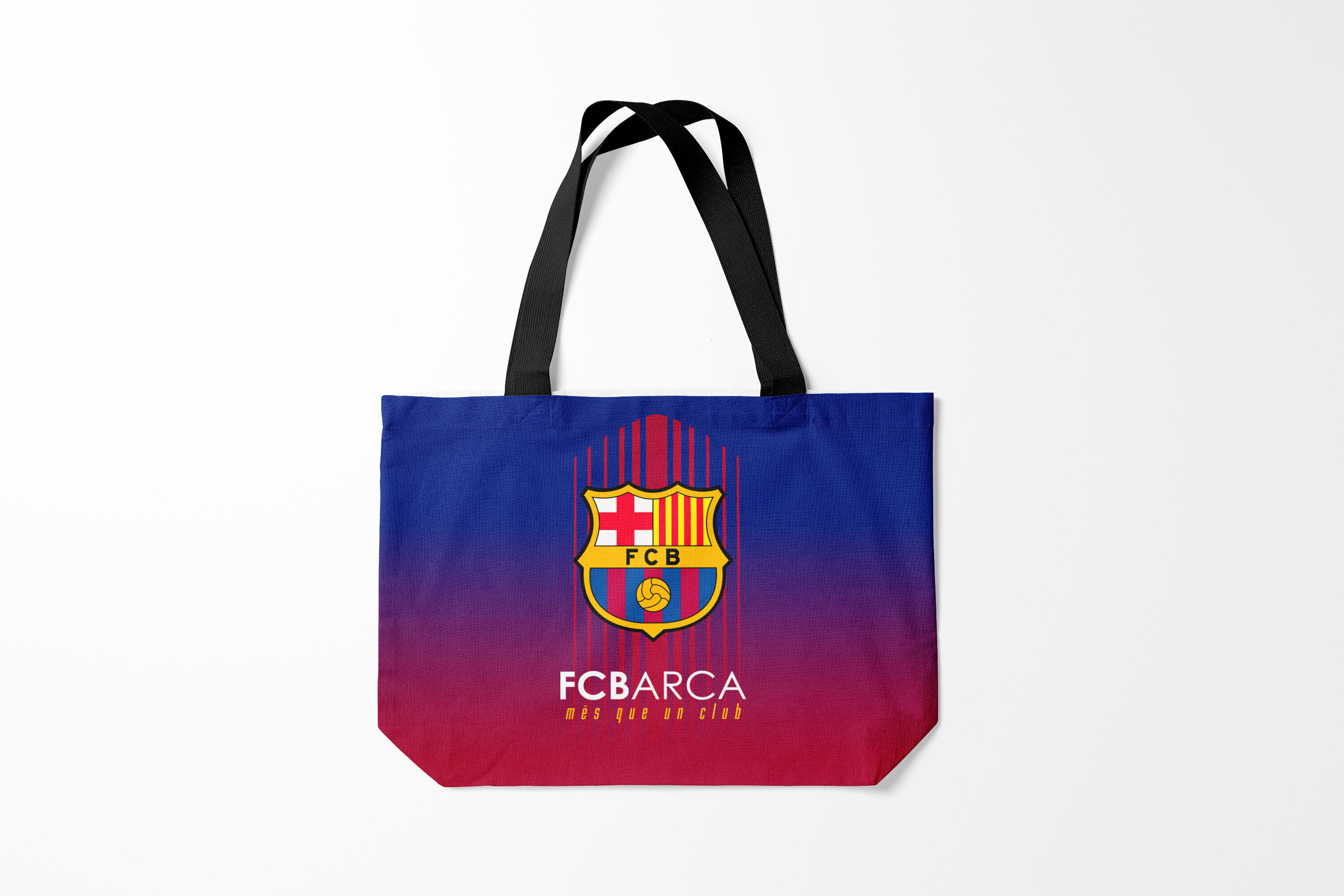 

Сумка шoппер унисекс Burnettie Barcelona FC BARCA, красный; синий, Разноцветный, Barcelona FC BARCA