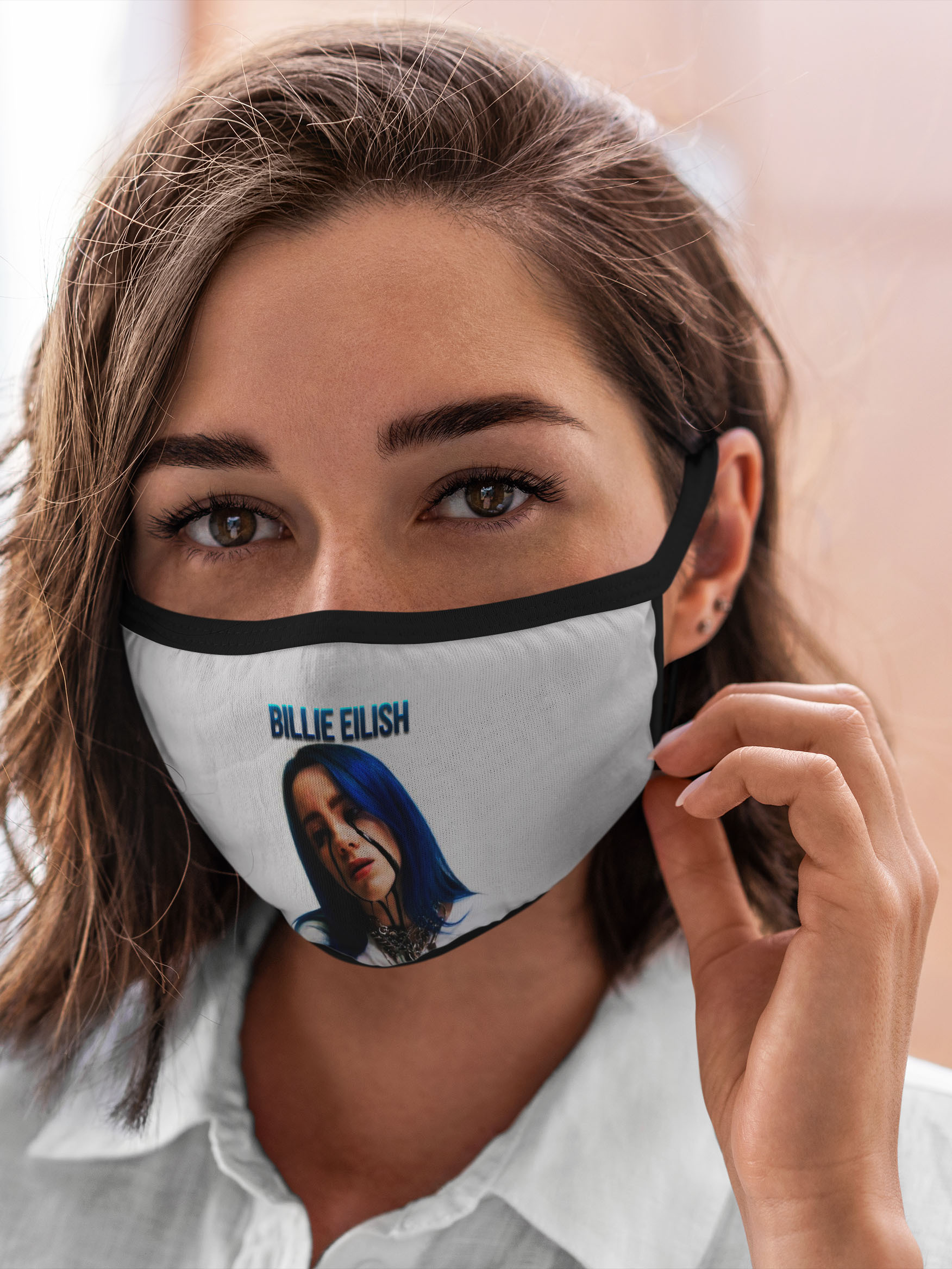 

Многоразовая маска унисекс Burnettie Billie Eilish, Разноцветный, Billie Eilish