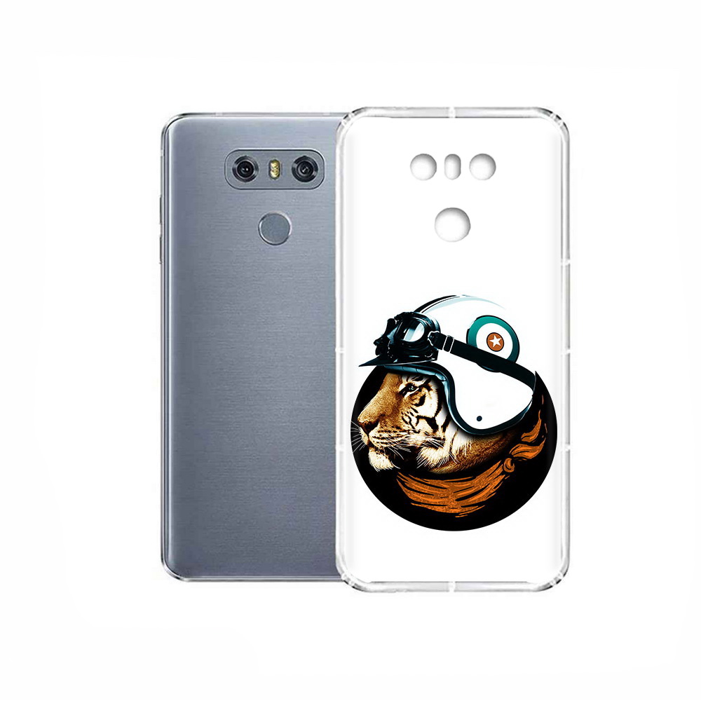 

Чехол MyPads Tocco для LG G6 Тигр в шлеме, Прозрачный, Tocco