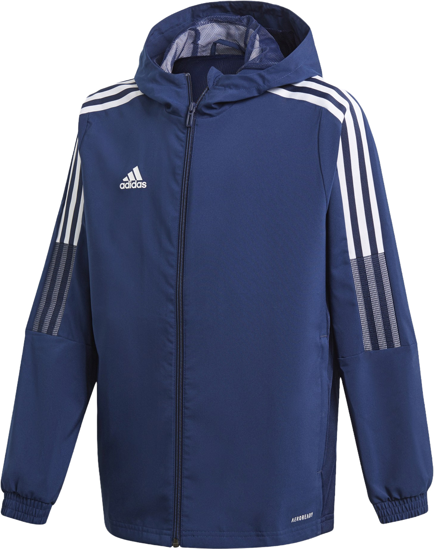 фото Ветровка детская adidas tiro21 wb y цв.синий р.116