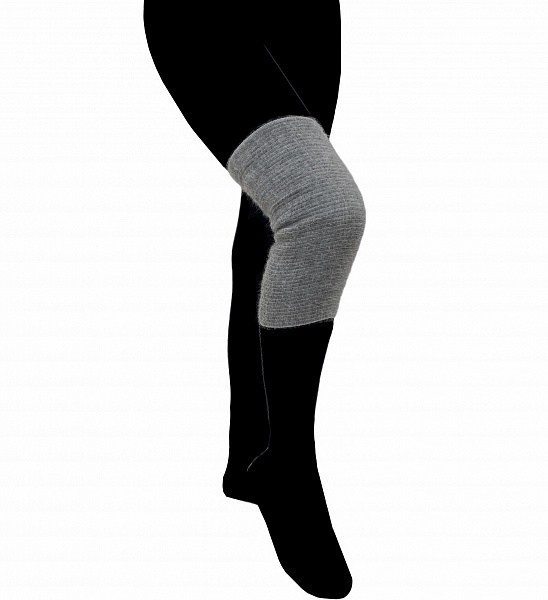 фото Повязка медицинская эластичная согревающая на колено альмед серый р.1