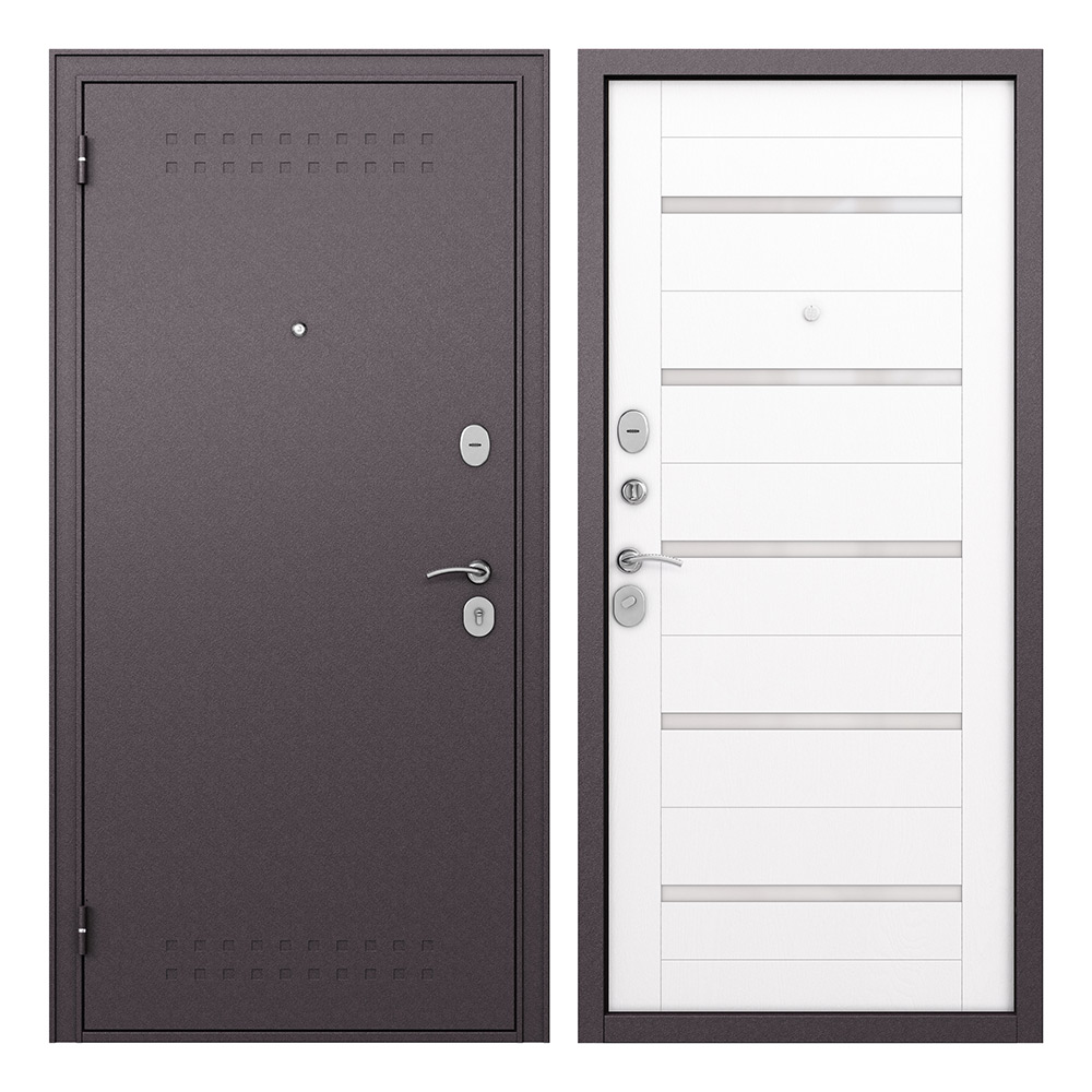 

Дверь входная Buldoors Гамма левая букле шоколад-дуб белый матовый 860х2050 мм