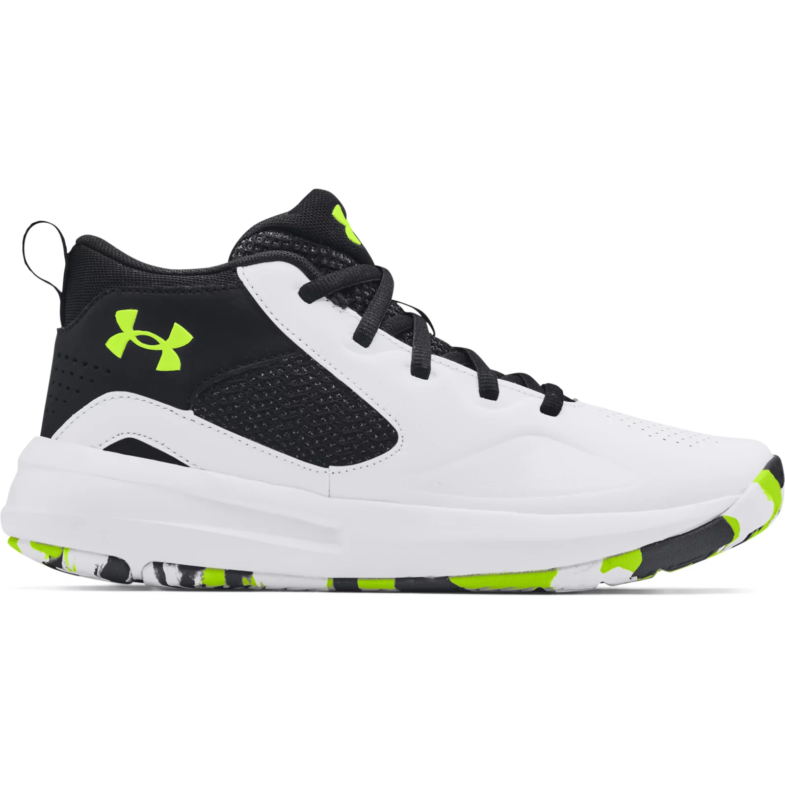 фото Кроссовки under armour gs lockdown 5 цв.белый р.35,5