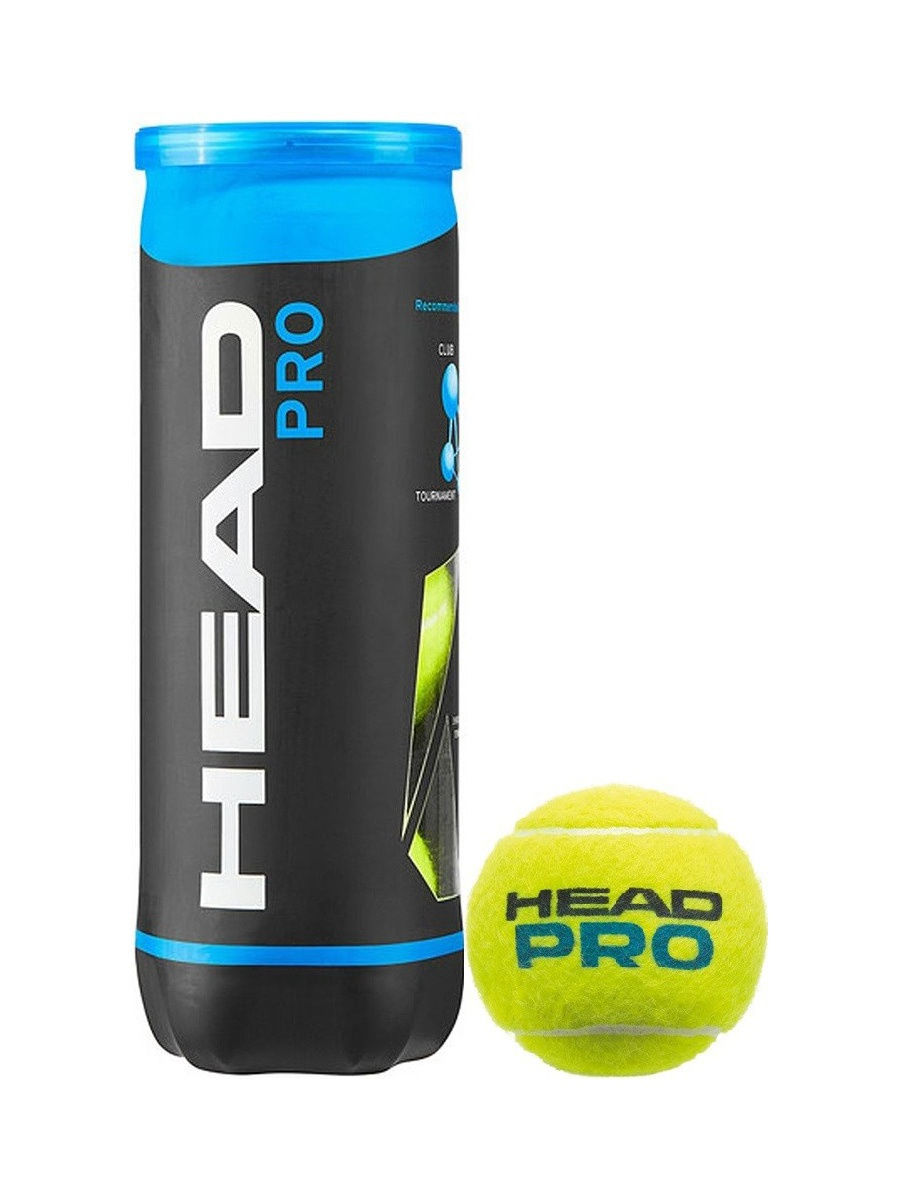 фото Теннисный мяч head pro 3b 3 шт, желтый