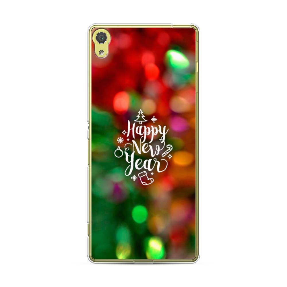 

Чехол на Sony Xperia XA "Новый Год на елке", Зеленый;красный;желтый, 51250-5