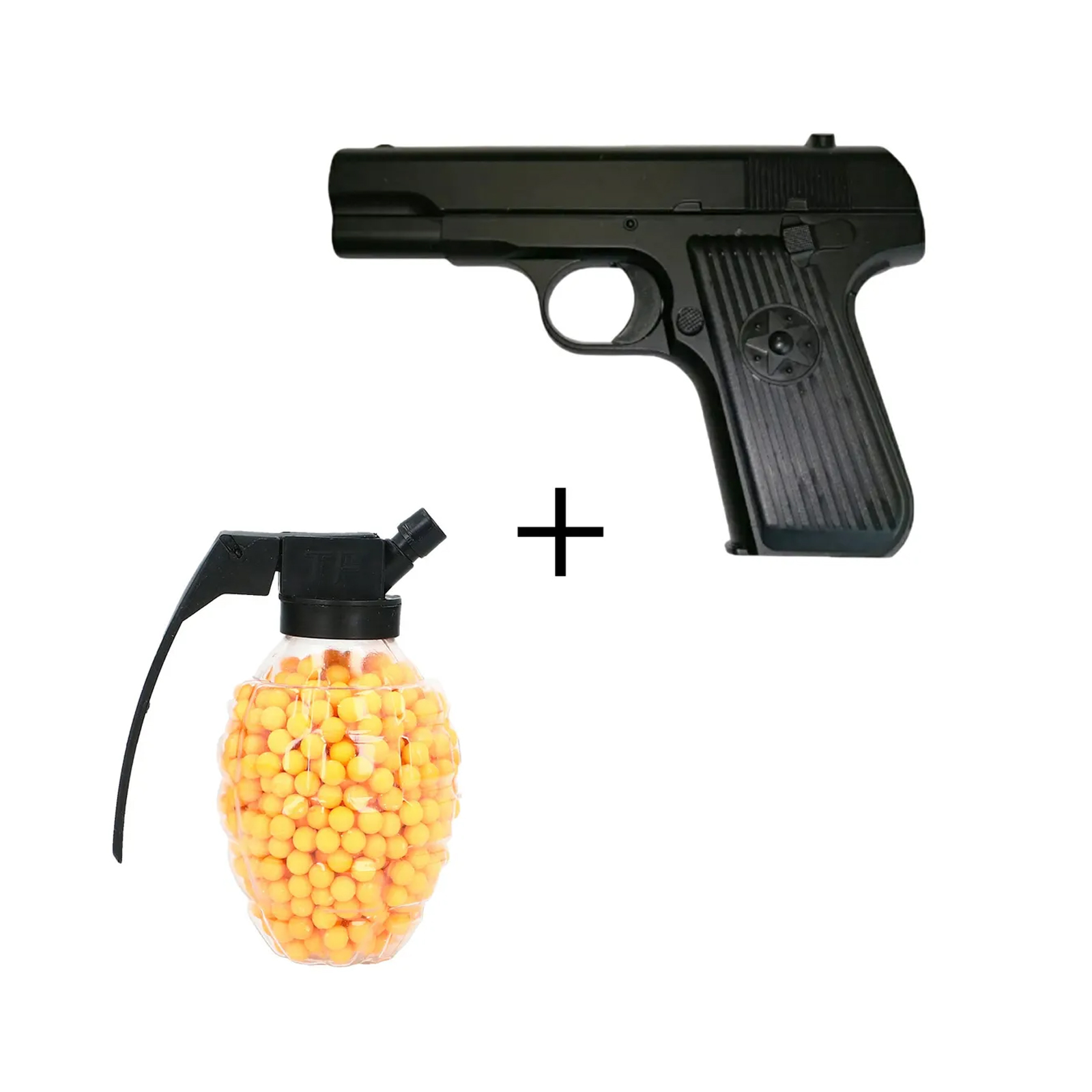 

Пистолет WellyWell пневматический Air Sport с пульками BB 6 мм + граната Gun_K_113
