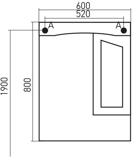 

Шкаф MIXLINE Крит 60 без подсветки, с зеркалом, подвесной, 600х800х170 мм, белый [534218]