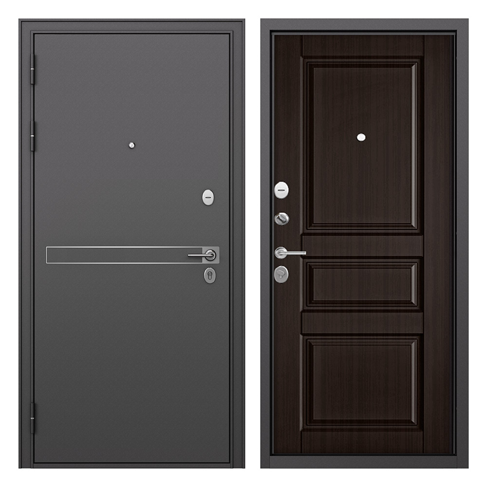 

Дверь входная Buldoors Тайлер левая букле графит - венге 860х2050 мм
