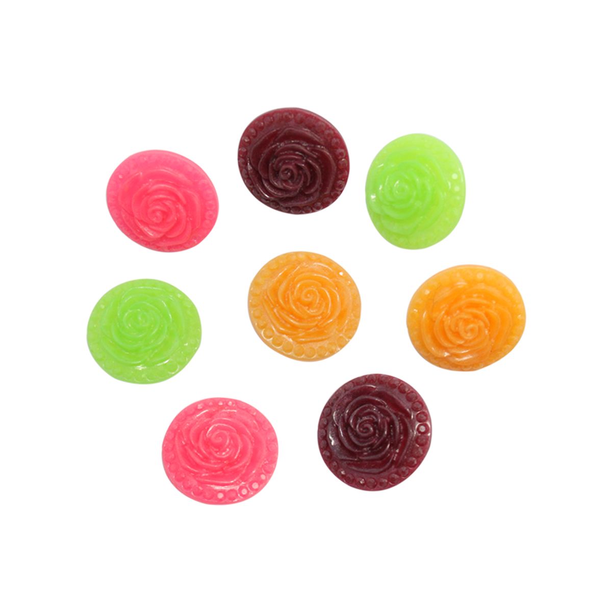 

Пуговицы на ножке Magic Buttons Розочки, 28L (18мм), пластик, набор 4 цвета (микс 5), 8 шт, 7708632