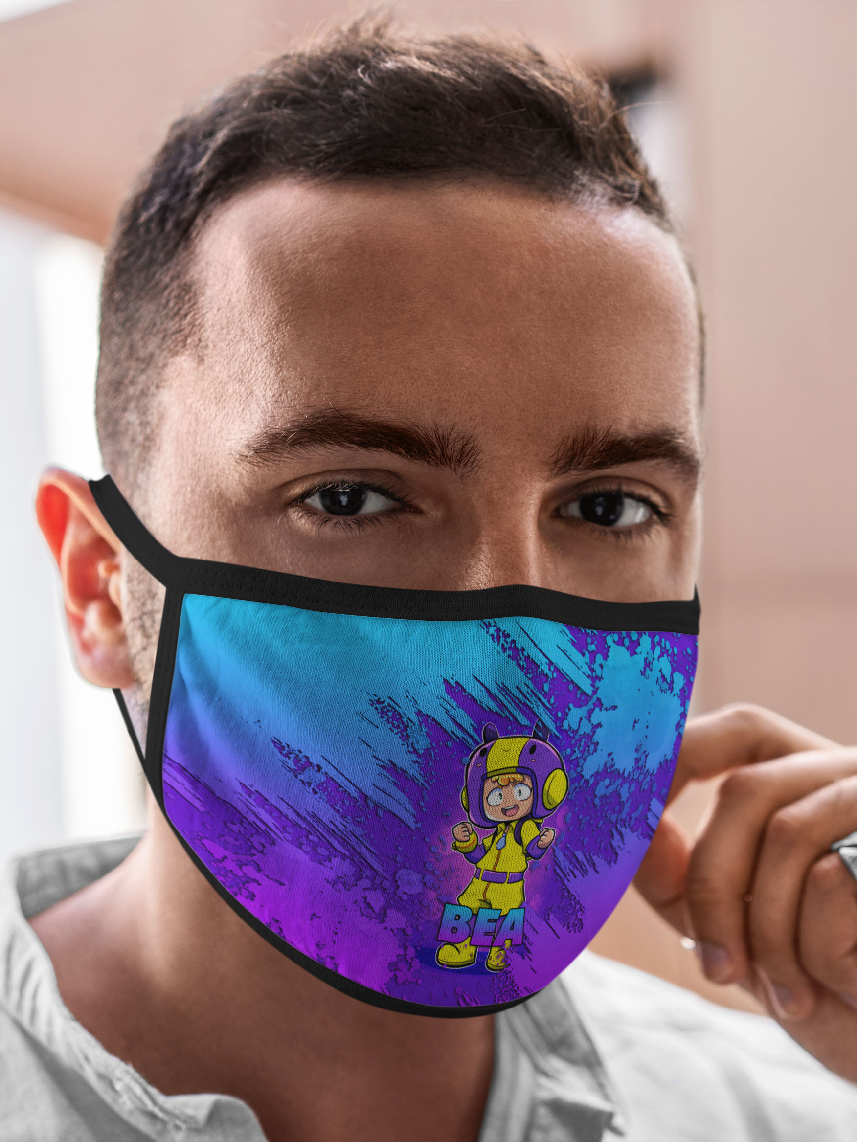 

Многоразовая маска унисекс Burnettie Brawl Stars Bea, Разноцветный, Brawl Stars Bea