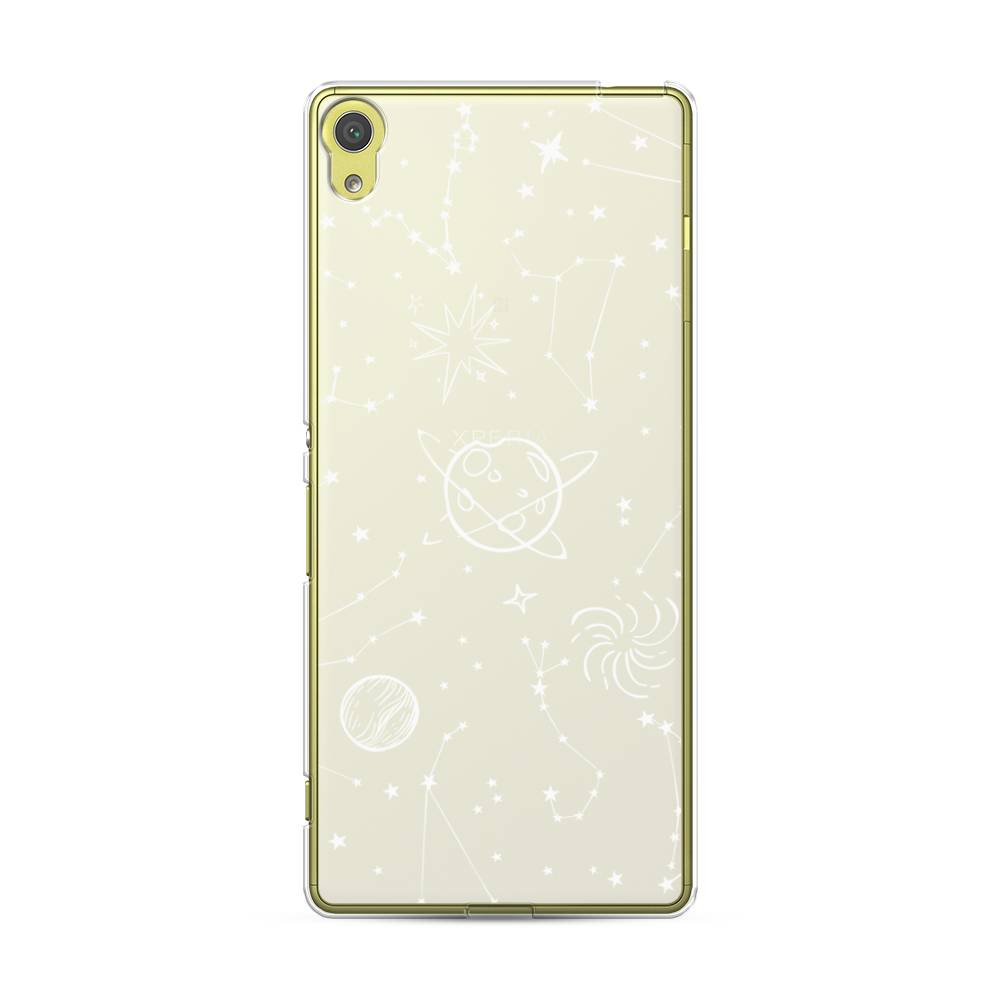 

Чехол на Sony Xperia XA "Планеты в космосе", Белый, 51250-2
