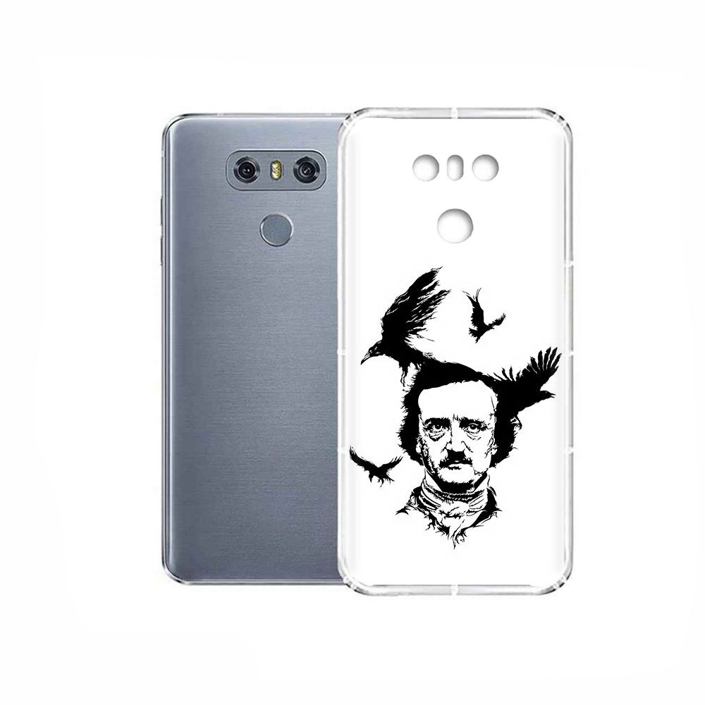 

Чехол MyPads Tocco для LG G6 Эдгар Аллан черно белый, Прозрачный, Tocco