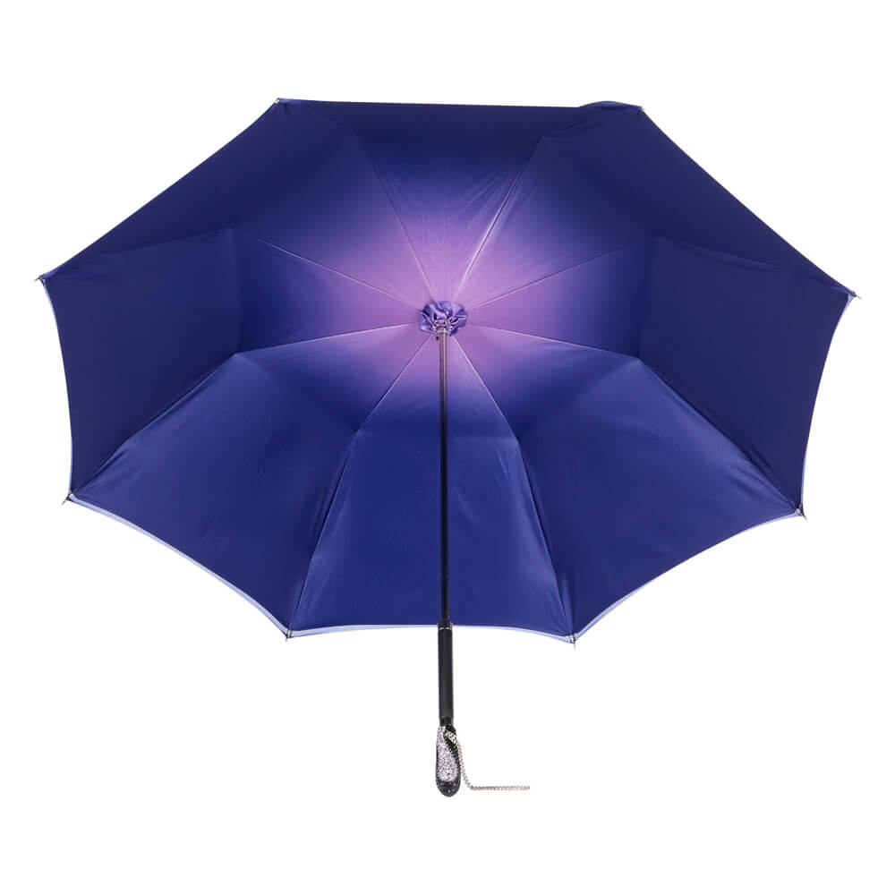 

Зонт-трость женский механический PASOTTI Swarovski Viola, фиолетовый, Swarovski Viola