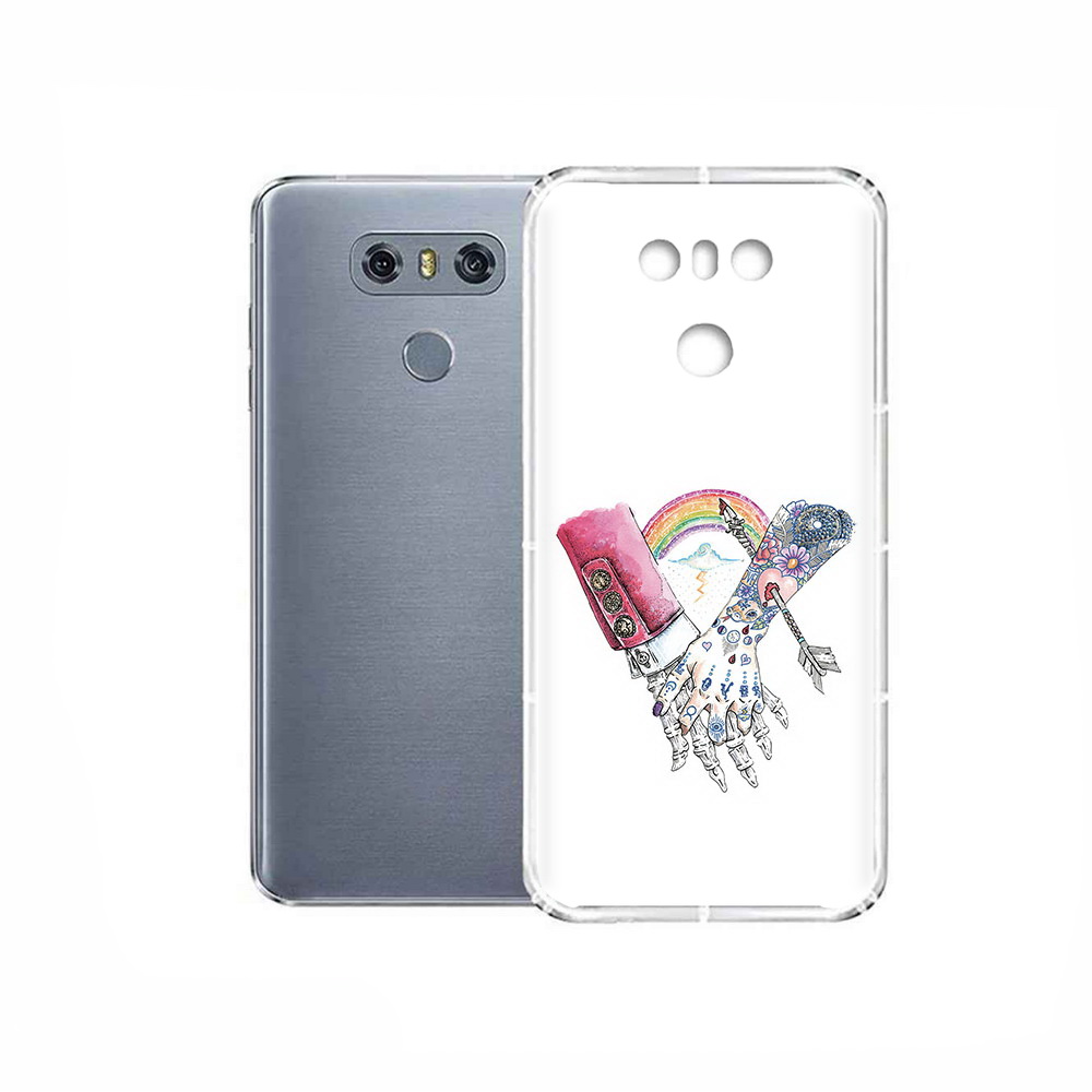 

Чехол MyPads Tocco для LG G6 абстракция руки в татуировках, Прозрачный, Tocco