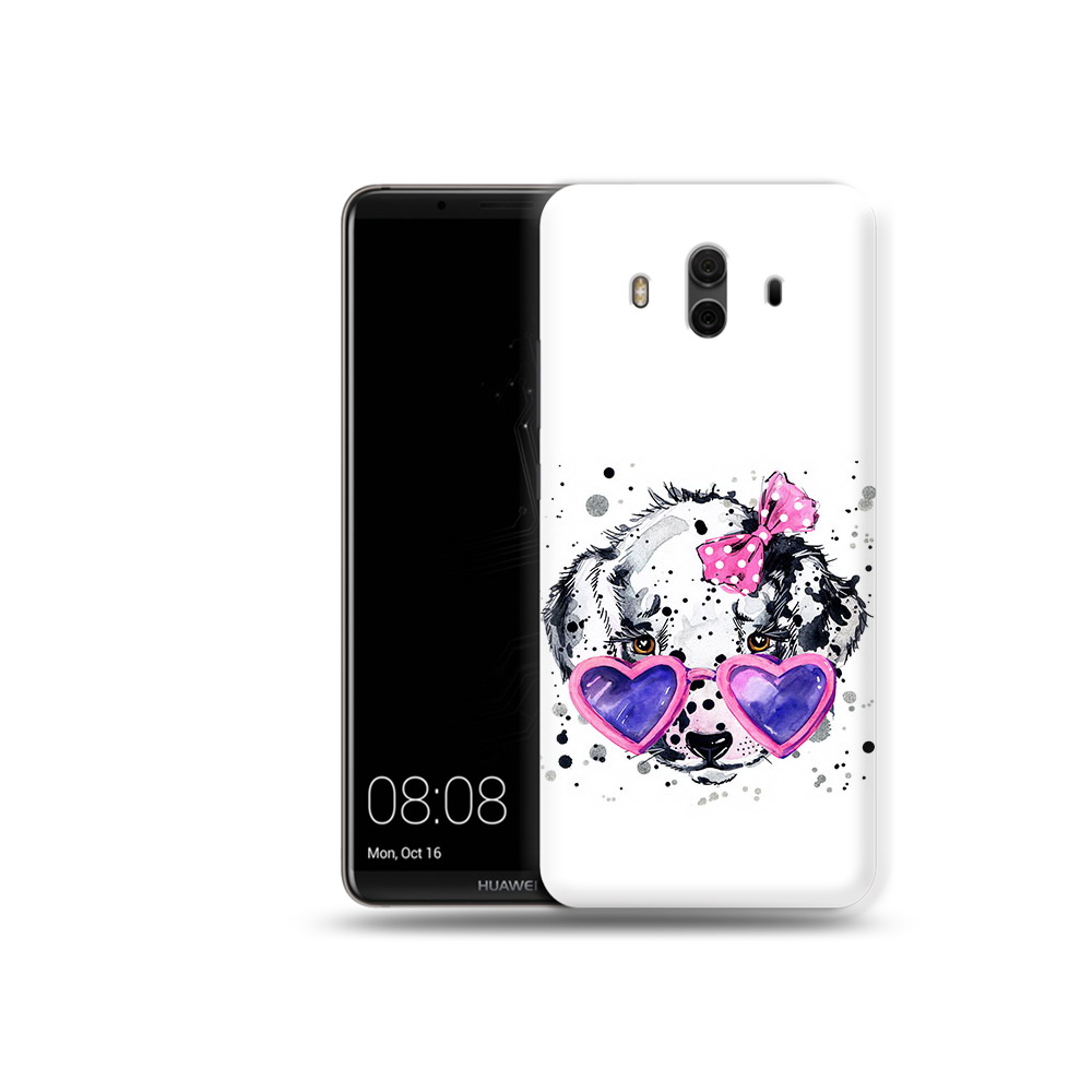 

Чехол MyPads Tocco для Huawei Mate 10 долматинец в очках (PT88364.53.337), Прозрачный, Tocco