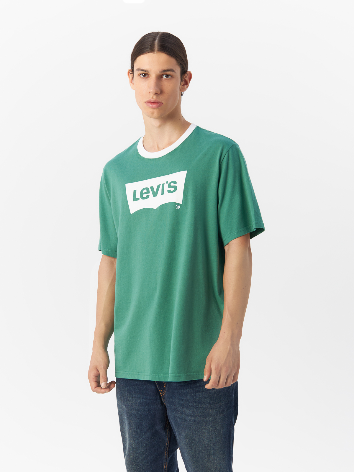 

Футболка мужская Levi's 16143-0710 зеленая S, Зеленый, 16143-071