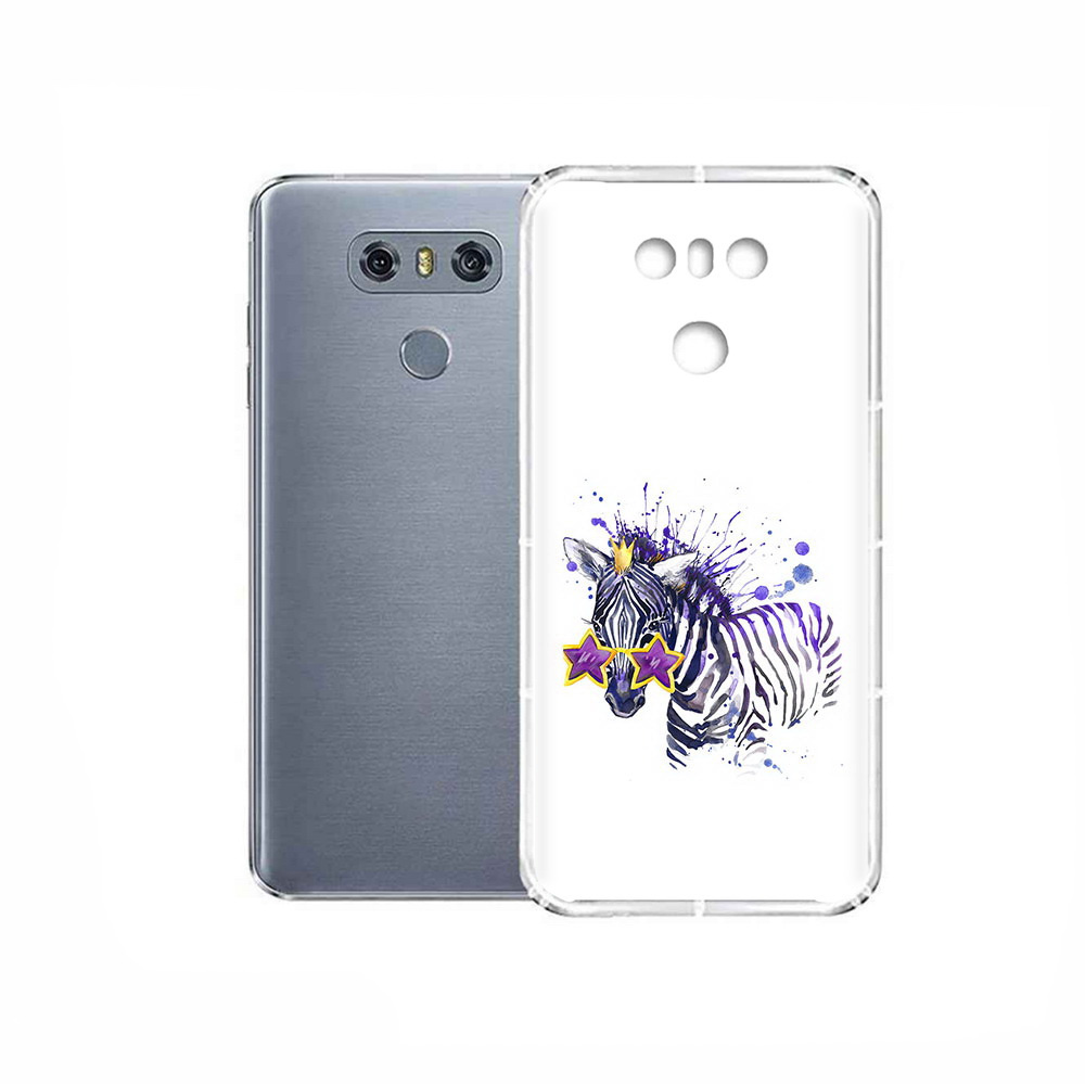 

Чехол MyPads Tocco для LG G6 акварельная зебра, Прозрачный, Tocco