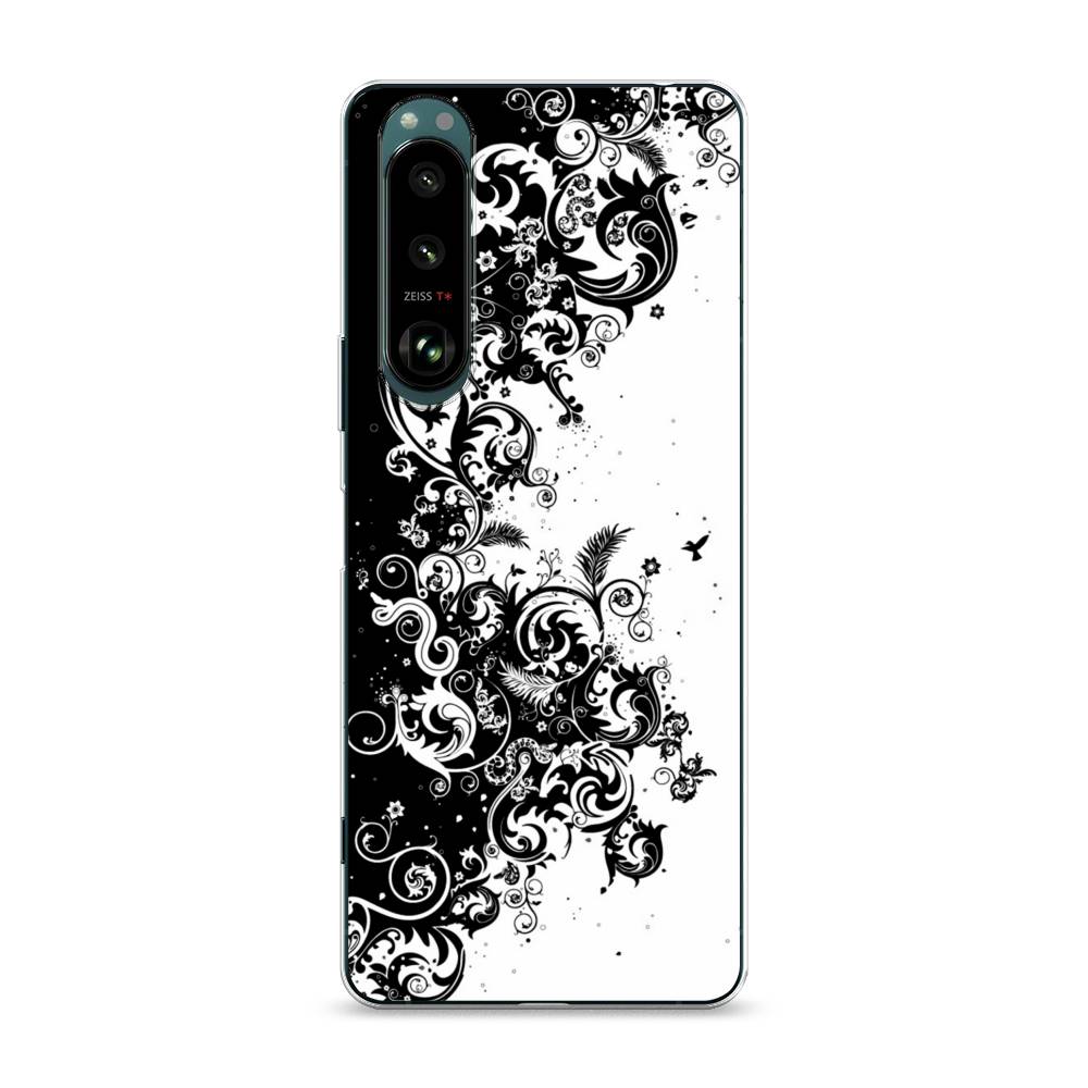 

Чехол на Sony Xperia 1 III "Черно белый узор", Белый;черный;серый, 54850-3