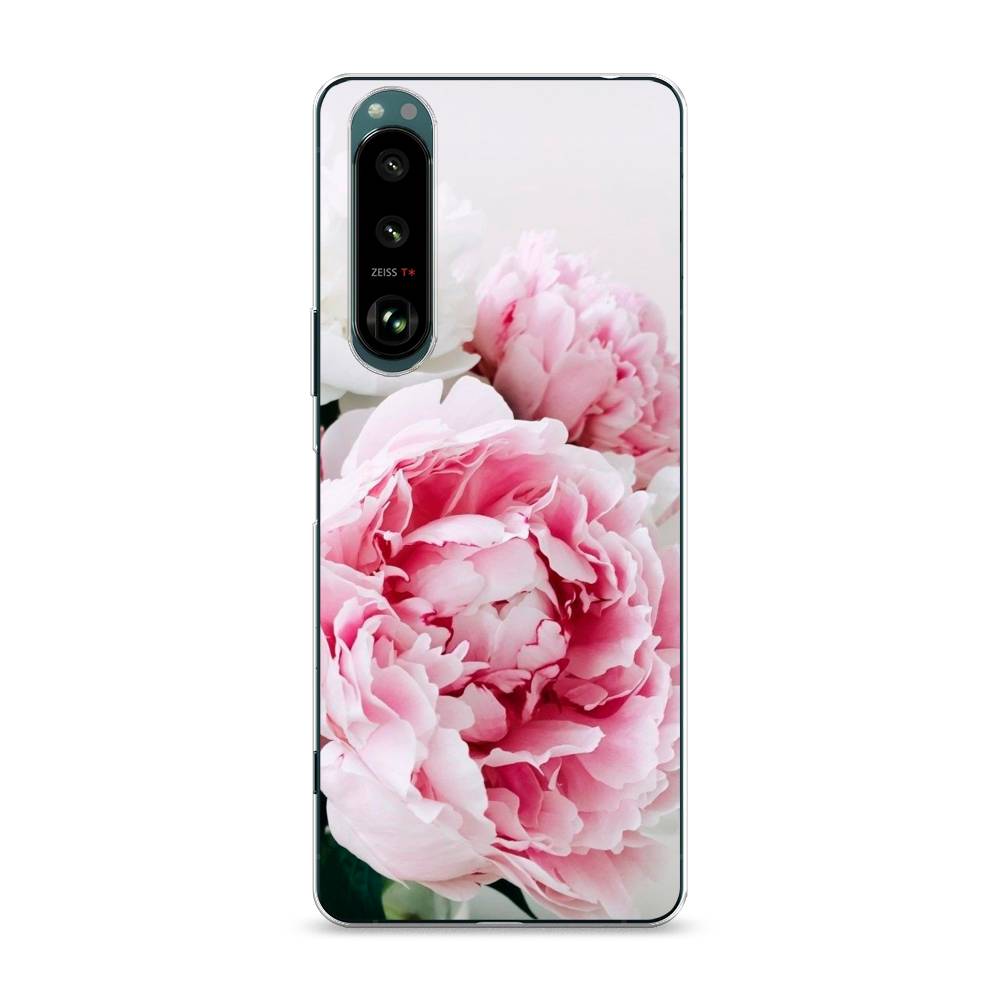 

Чехол на Sony Xperia 1 III "Розовые и белые пионы", Розовый;белый, 54850-2