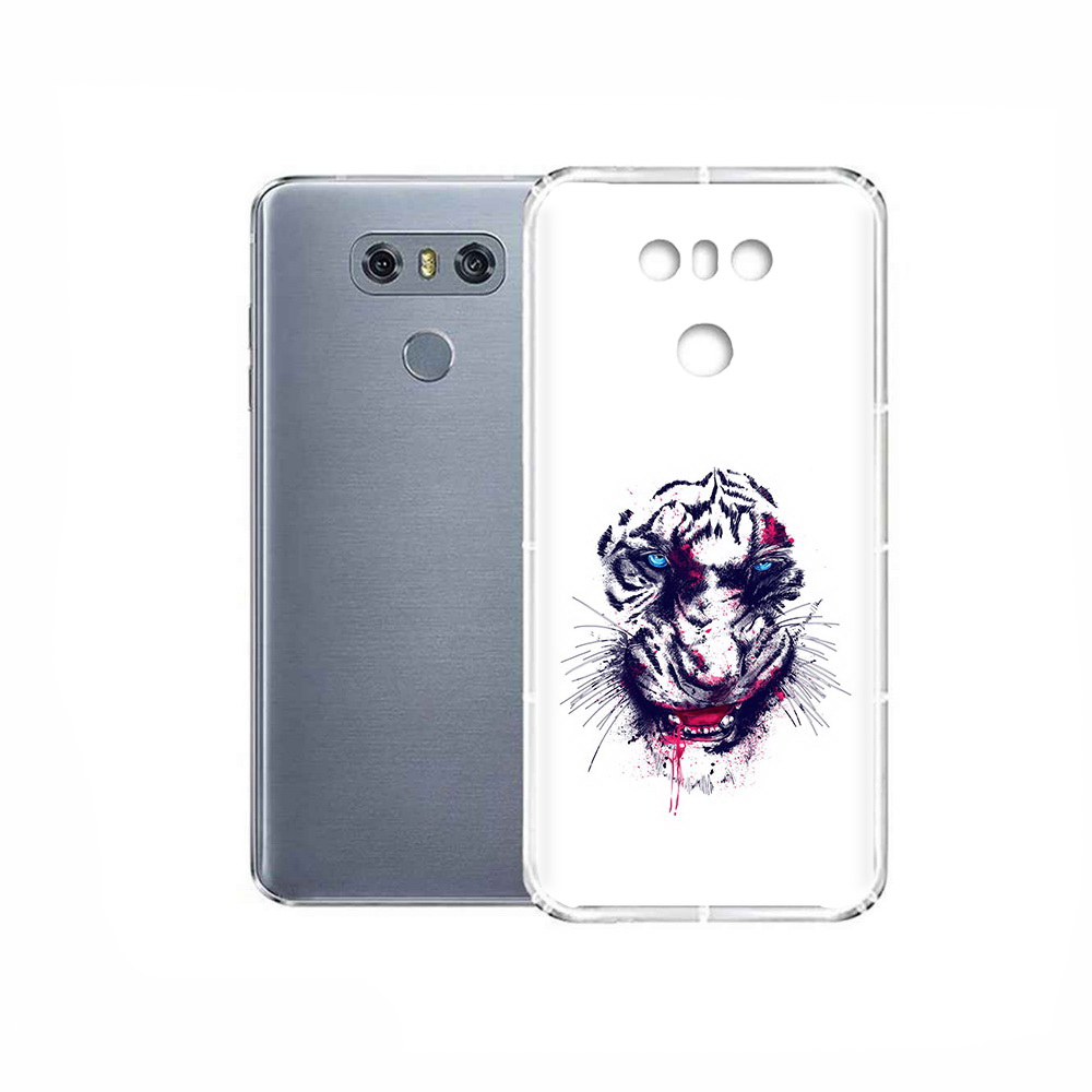 

Чехол MyPads Tocco для LG G6 безумный тигр, Прозрачный, Tocco