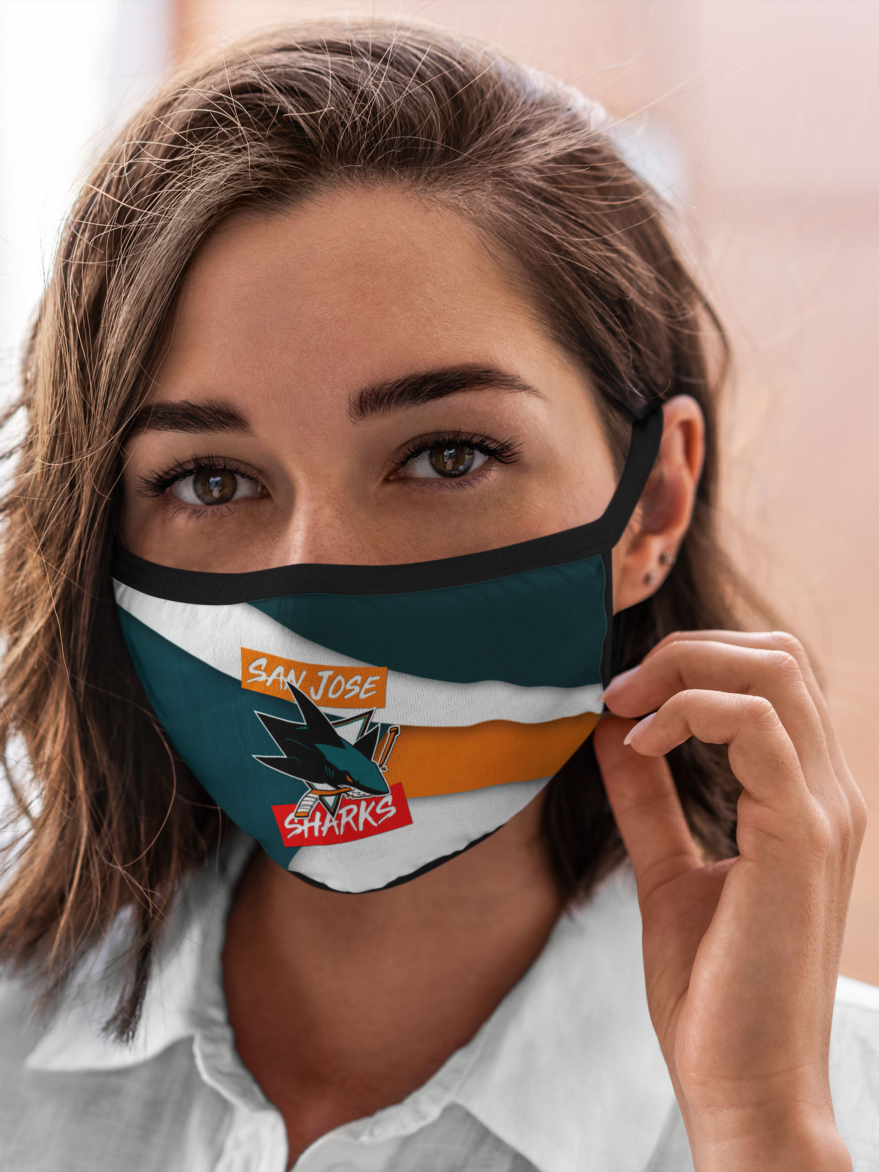 

Многоразовая маска унисекс Burnettie Nhl Сан Хосе, Разноцветный, Nhl Сан Хосе