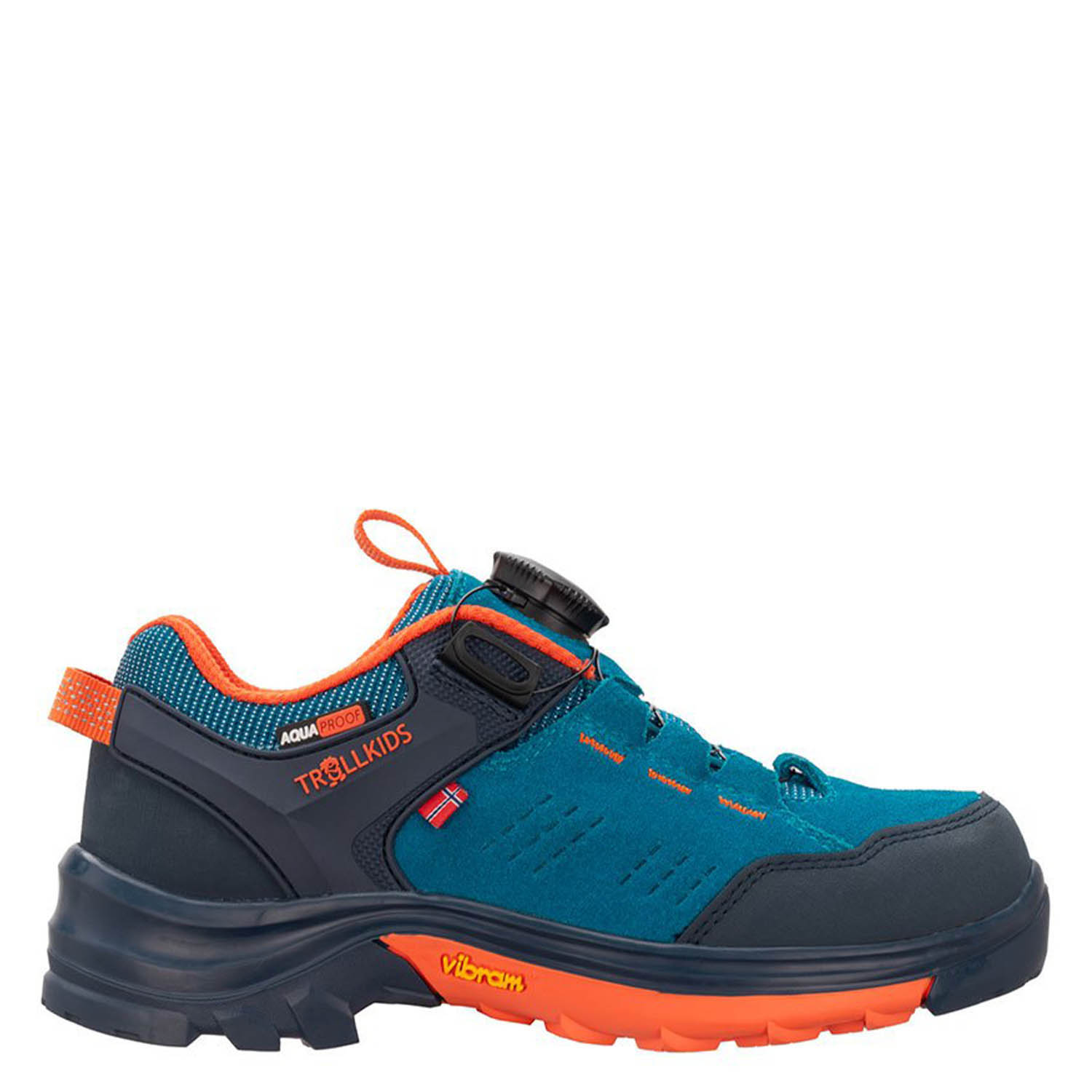 

Ботинки TrollGjende Hiker Low Atlantic Blue-Dark Navy-Glow Orange 38, Синий, 662-197