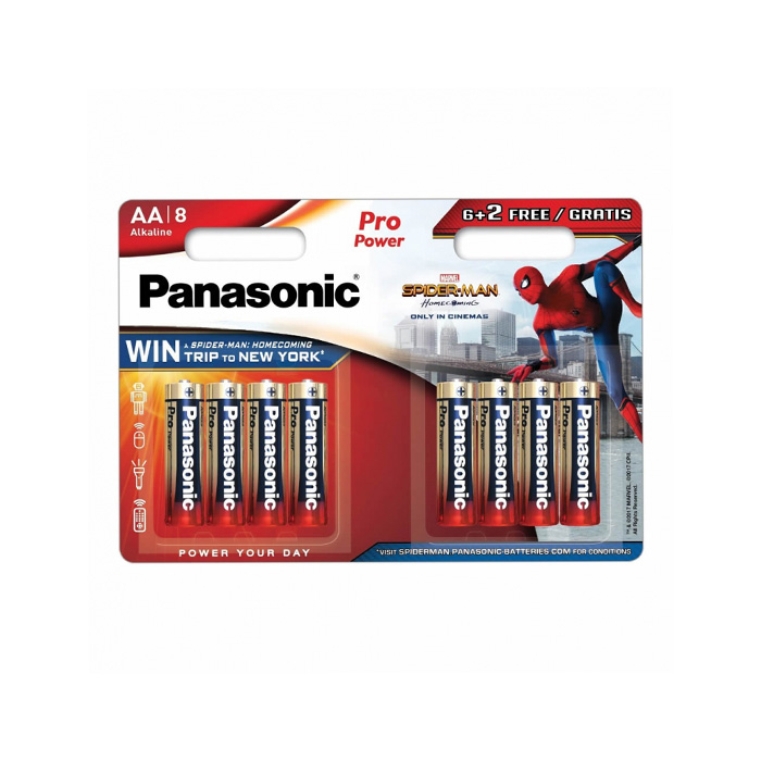 

Батарейки Panasonic Alkaline Pro Power AA, 8 шт