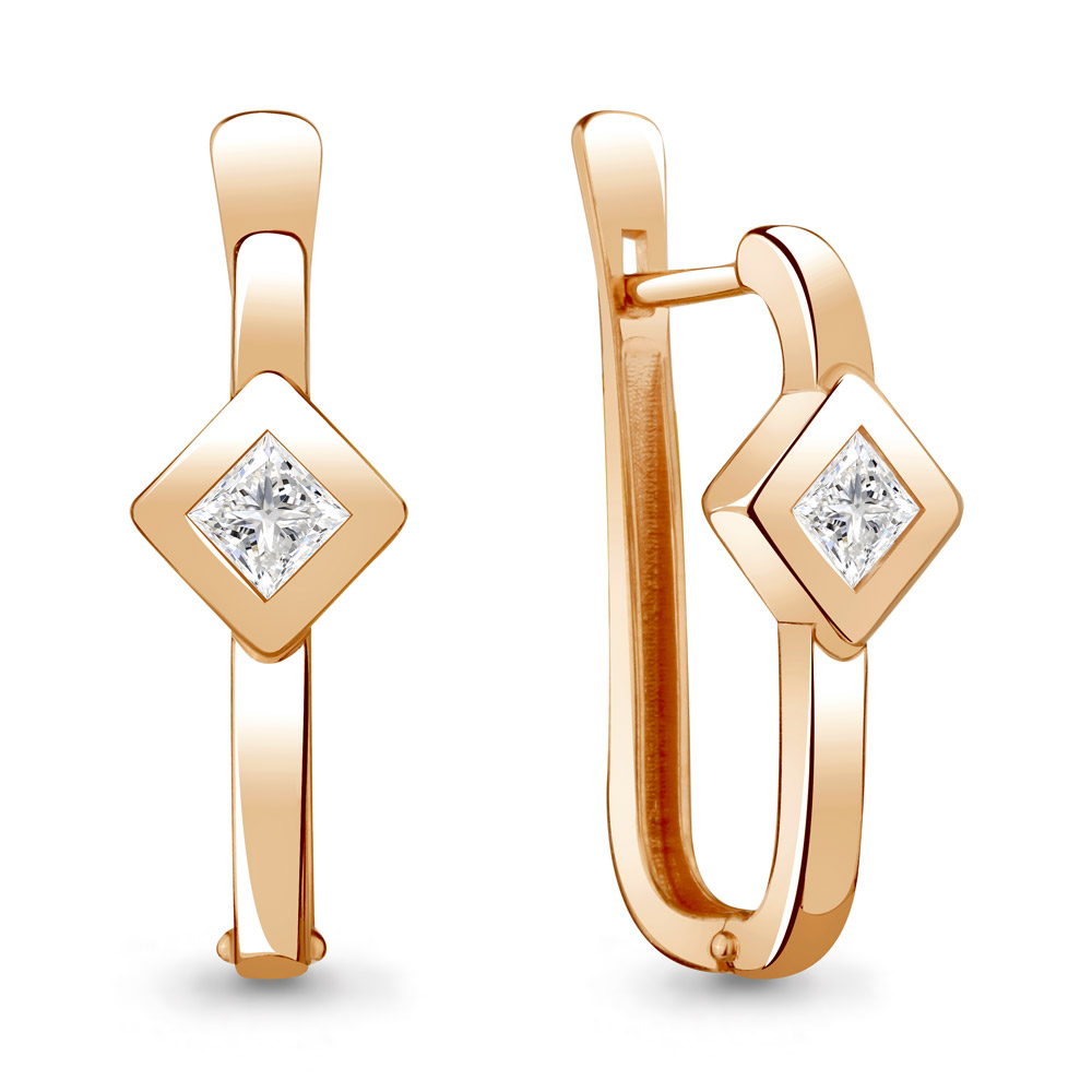 

Серьги из серебра с фианитом Aquamarine 48162_925_з, 48162_925_з