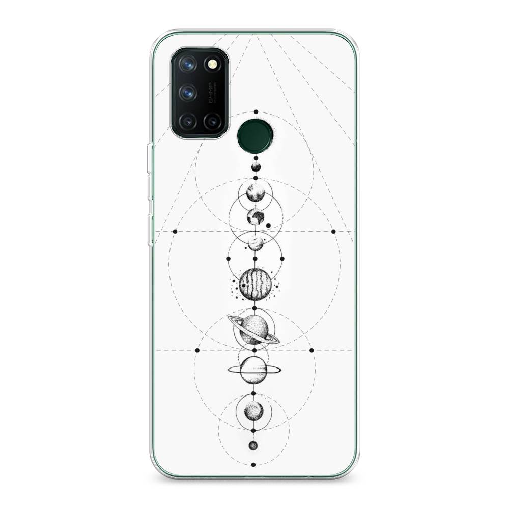 

Чехол на Realme 7i "Парад планет", Серый, 253950-2