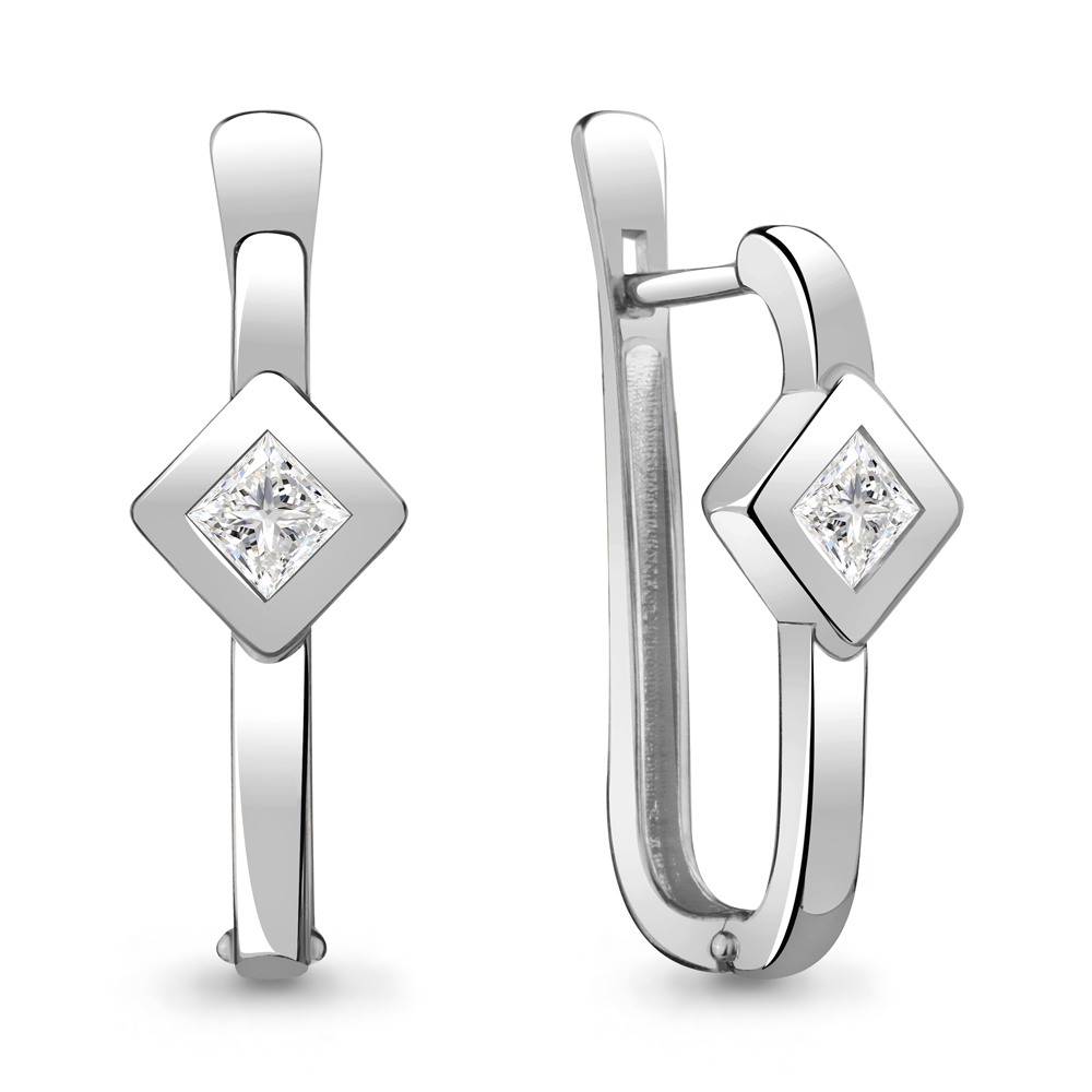 

Серьги из серебра с фианитом Aquamarine 48162_925_р, 48162_925_р
