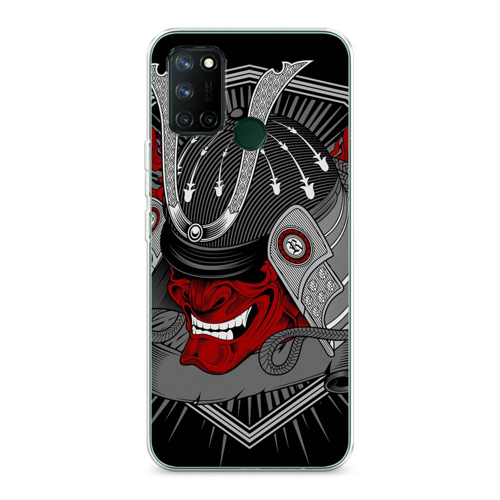 

Чехол на Realme 7i "Красная маска самурая", Белый;красный;черный, 253950-4