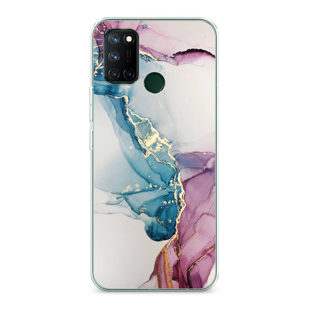 

Чехол на Realme 7i "Розовые разводы рисунок", 253950-3