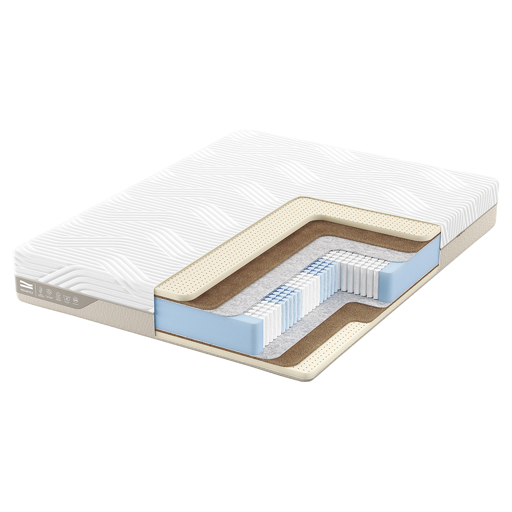 

Матрас анатомический Promtex Micropacket Middle 70x160 независимые пружины, Белый, Middle