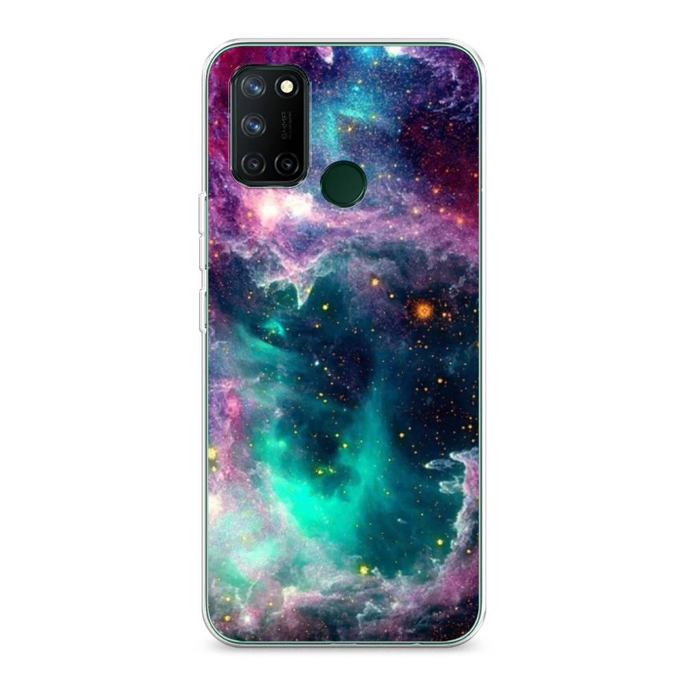 

Чехол на Realme 7i "Звездные облака", Розовый;бежевый, 253950-2